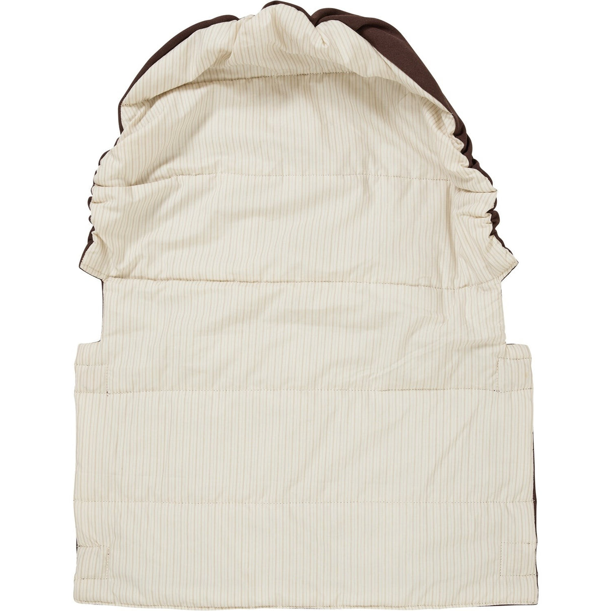 COPENHAGEN COLORS Brown With Cream Solid Stripe Organic Multifunctional Babylift