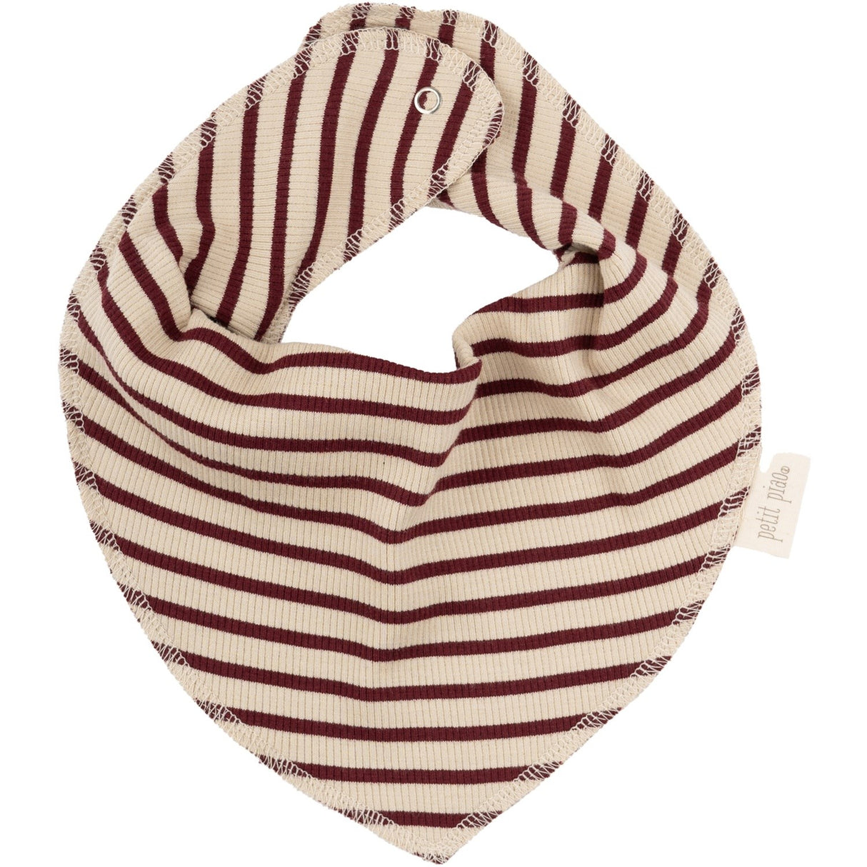 Petit Piao Dark Cherry/Dark Off White Dregla Haklapp Modal Striped