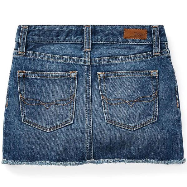 Polo Ralph Lauren Girl Skirt Denim Blue 3