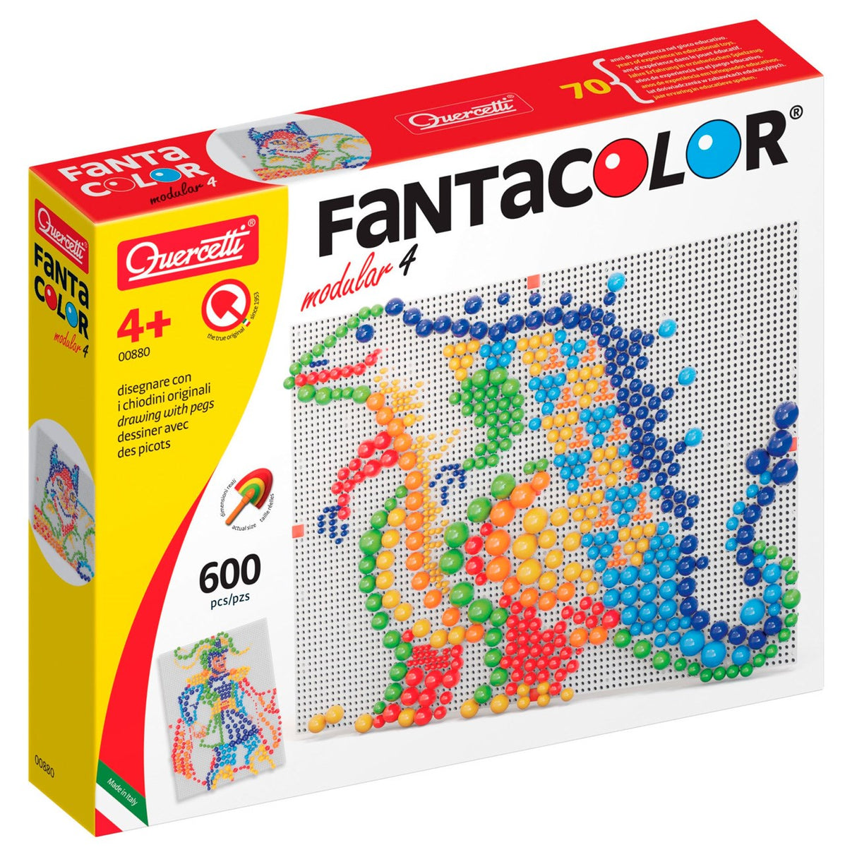 Quercetti FantaColor Modular 4-stifts mosaik 600 stycken