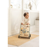 Sebra Wooden Activity Walker Bil