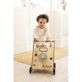 Sebra Wooden Activity Walker Bil