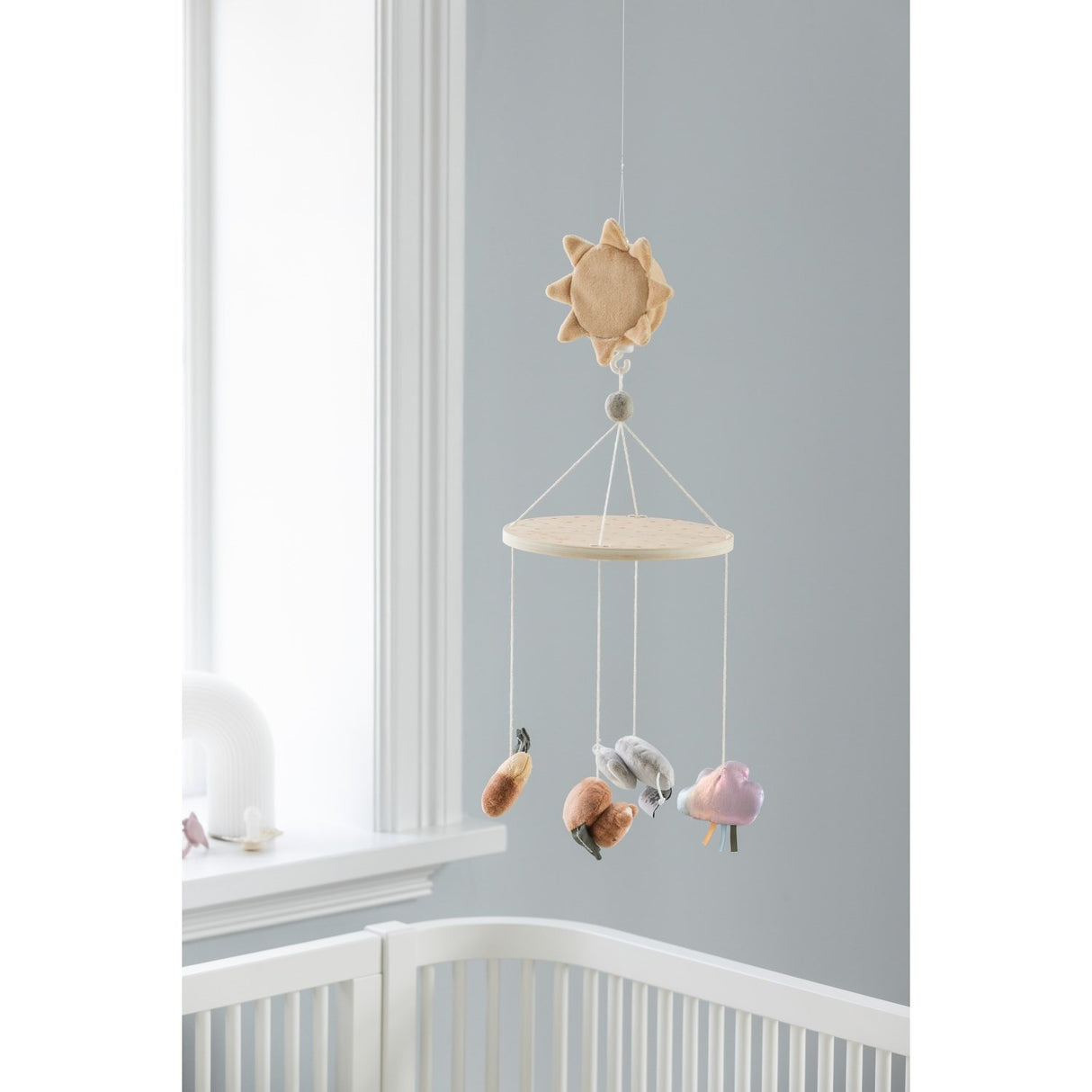Sebra Woodland Baby Musical Spegel Mobil