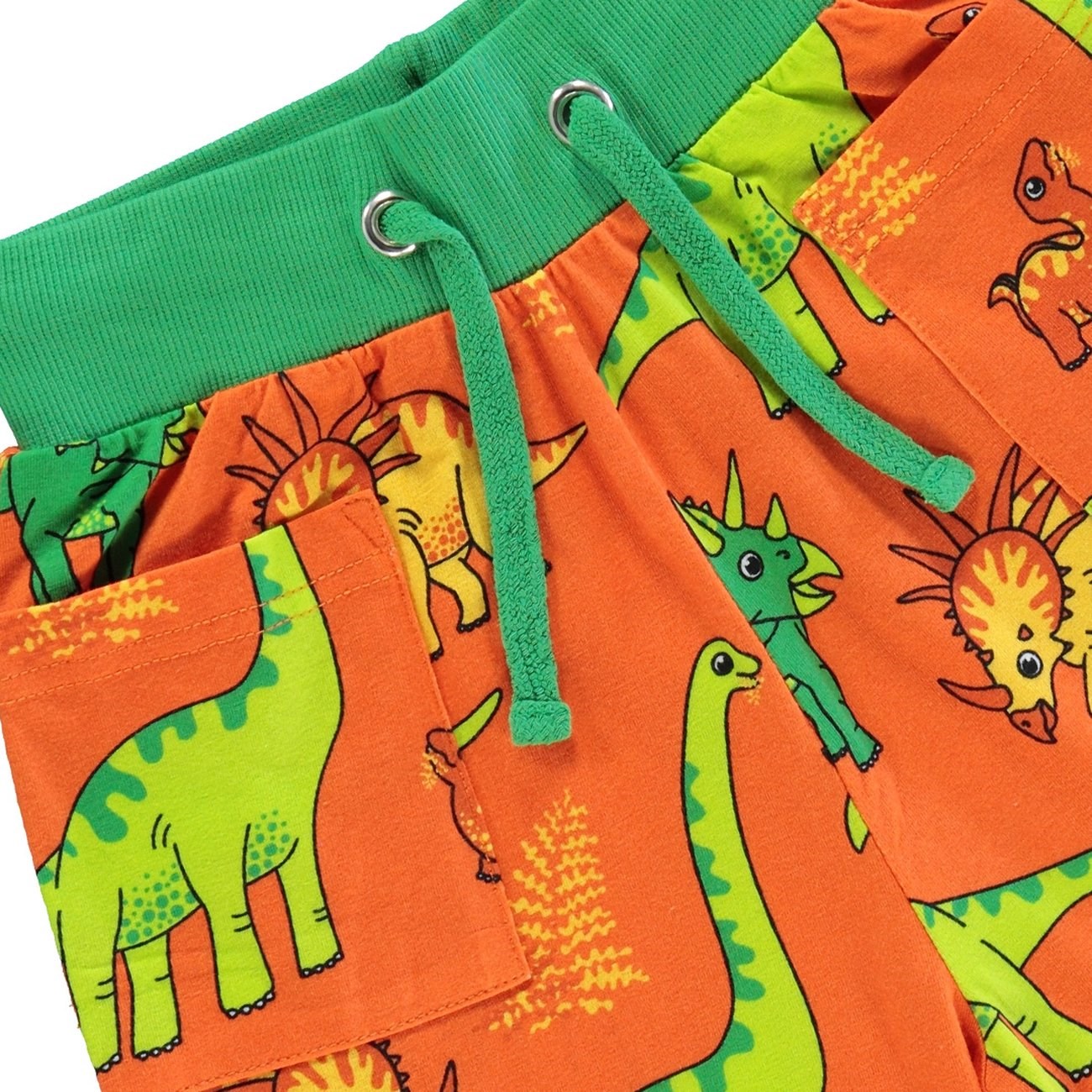 Småfolk Orange Shorts Med Dinosaurie 4