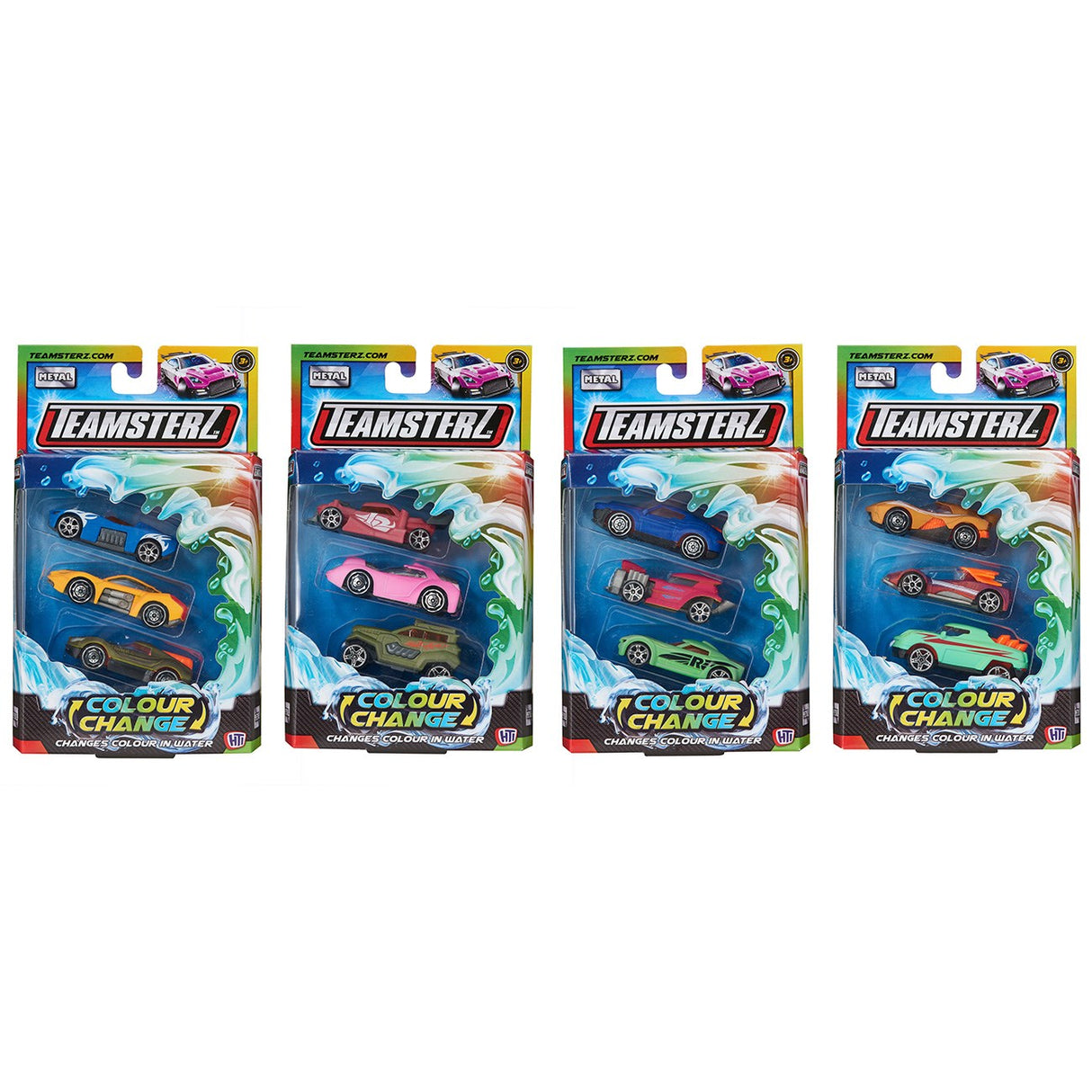 Teamsterz   Teamsterz Colour Change die-cast bil - 3 pak