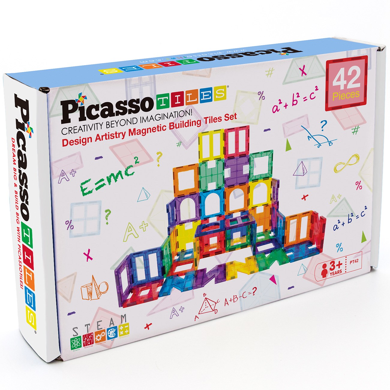 Picasso Tiles   Picasso Tiles Artistry Magnetic Tiles set 42pcs