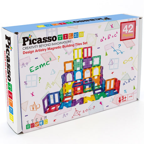 Picasso Tiles Picasso Tiles Artistry Magnetic Tiles set 42pcs