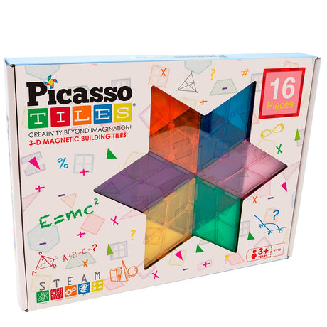 Picasso Tiles Picasso Tiles 16pc Magnetic Tiles set