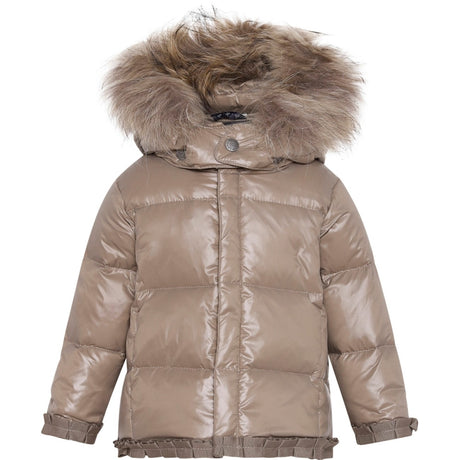 Ver De Terre Featherlight Bebis Girls Jacka m. Päls Caramel