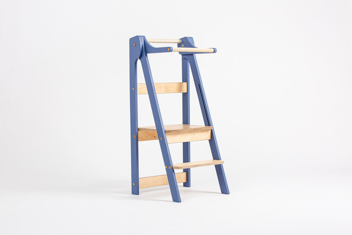 Duck Woodworks Transformable Kitchen Tower Blue