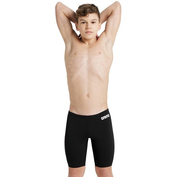 Arena Team Swim Jammer Lång Badeshorts Solid Black-White 2