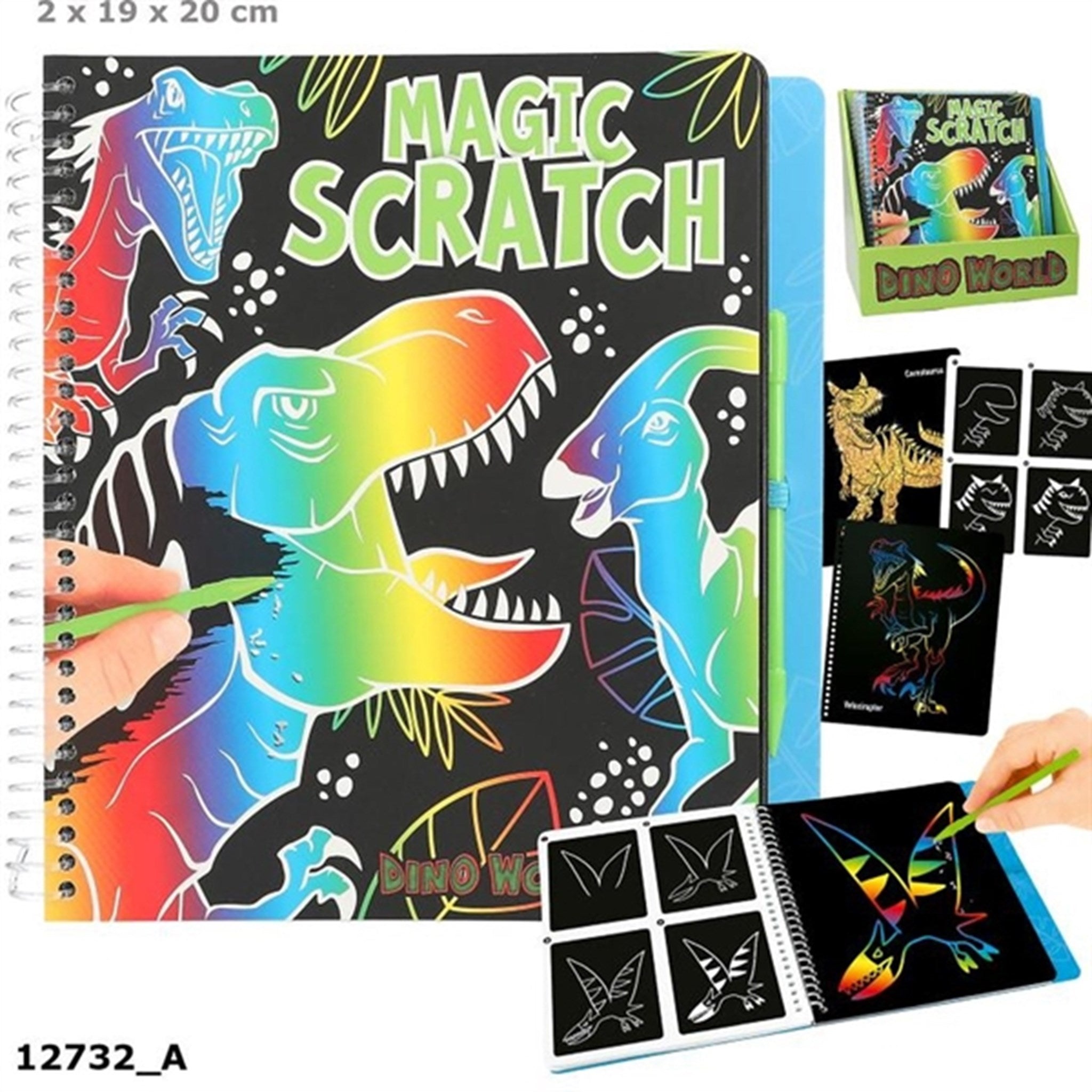 Dino World Magic Scratch Bok