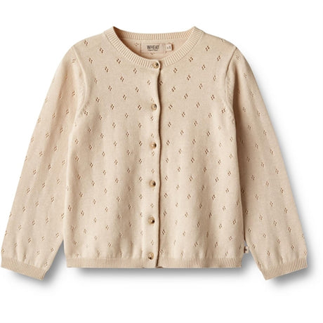 Wheat Sandshell Stickat Cardigan Maia