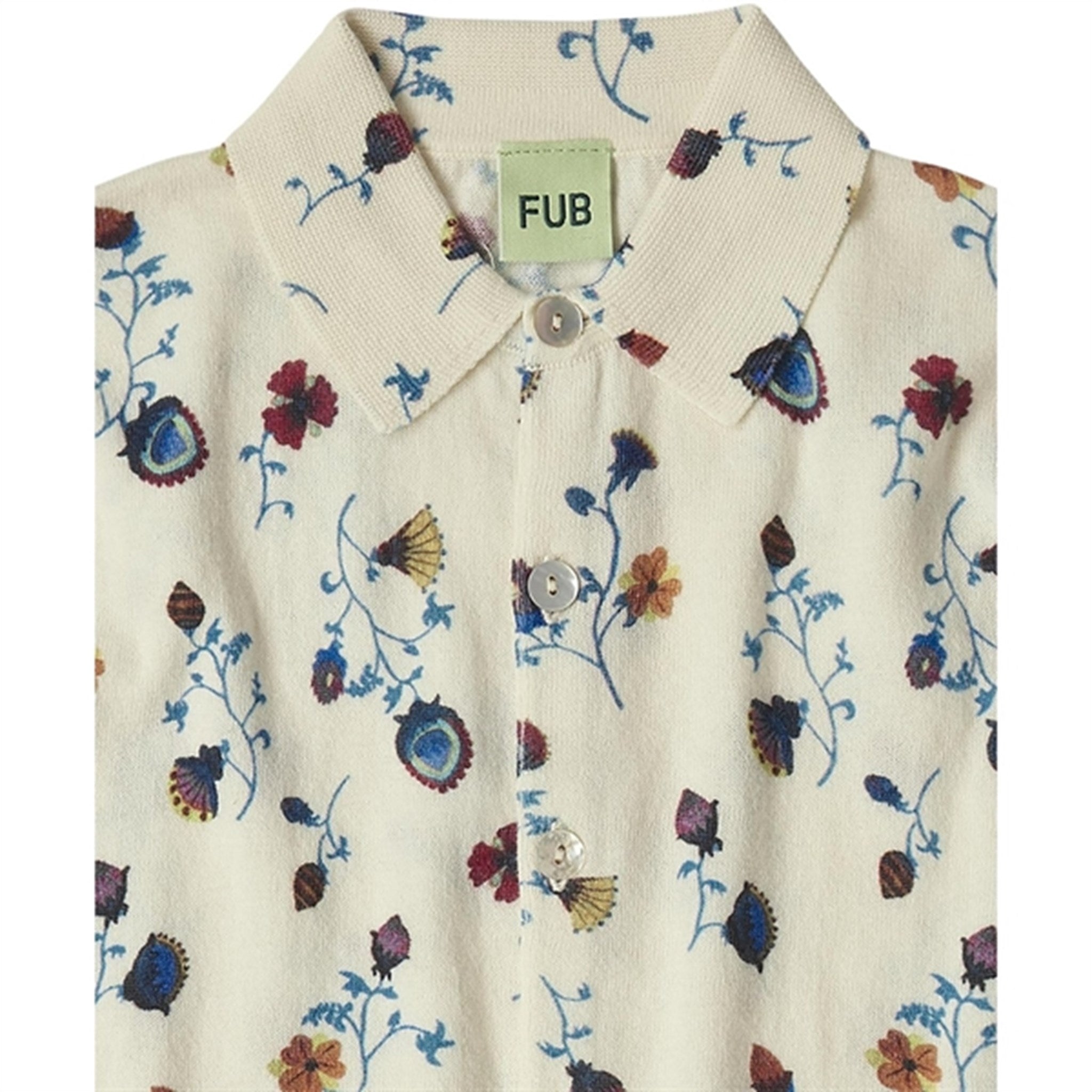 FUB Ecru/Flower Printed Blus 3