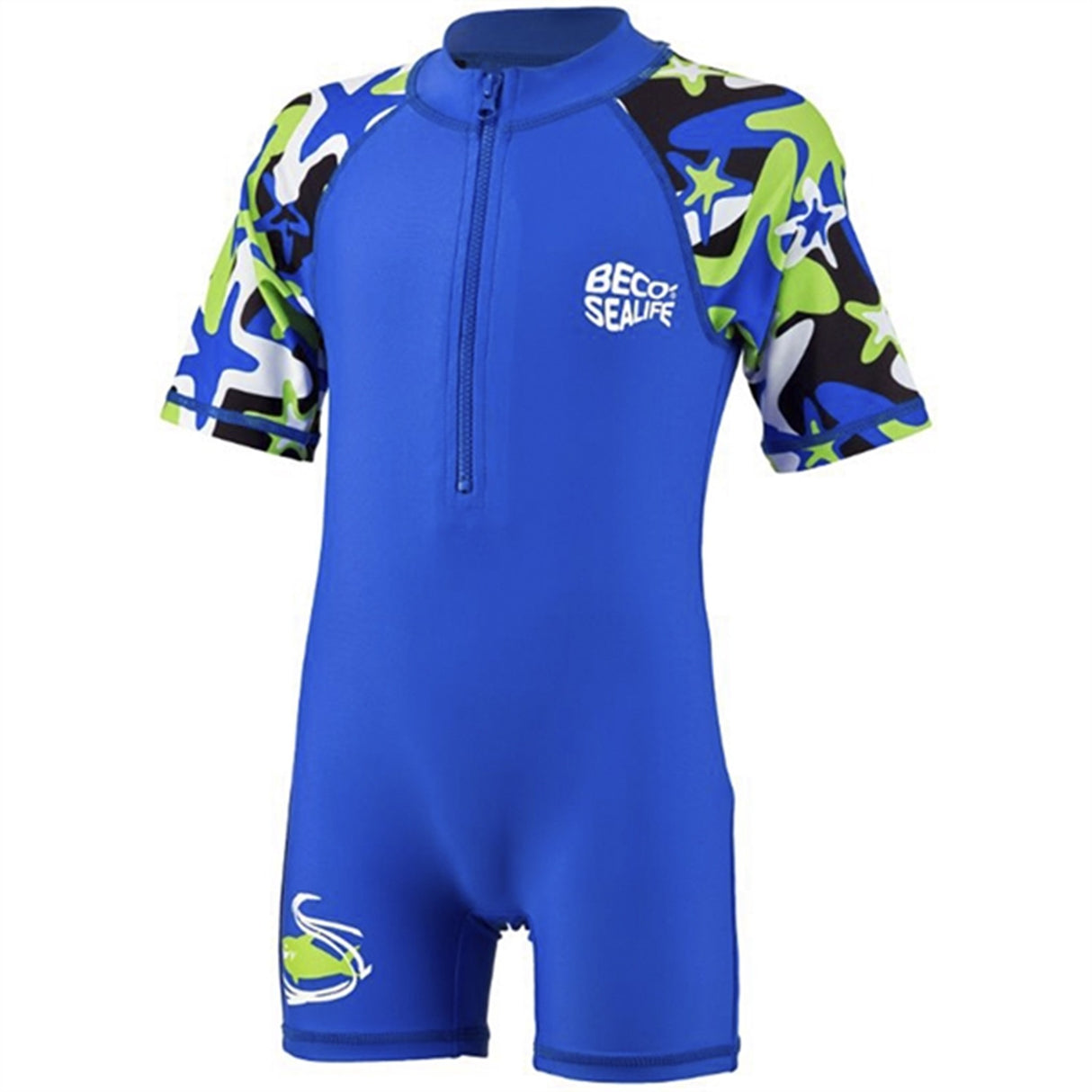 BECO Sealife Rashhguard Zip Dragt Blå