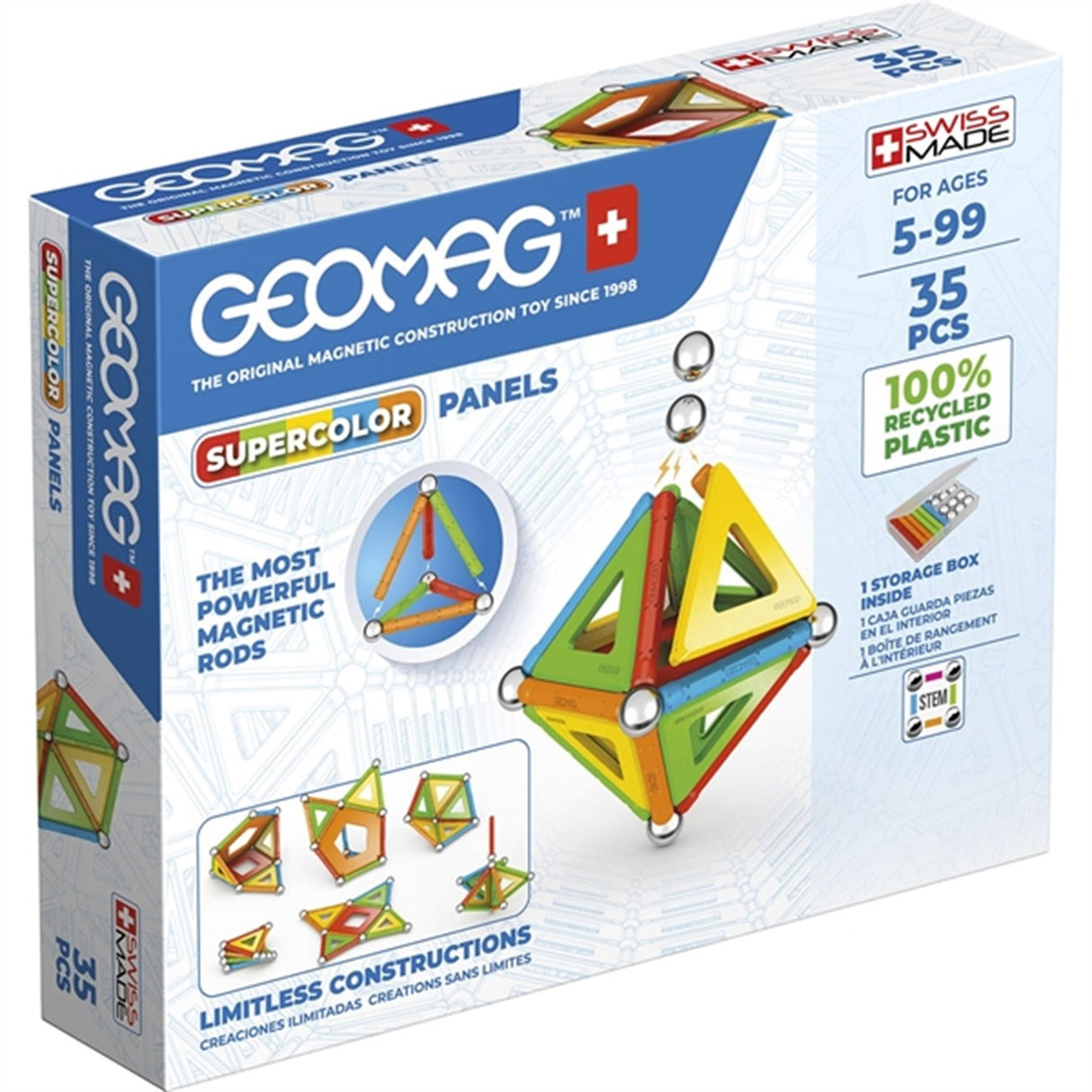 Geomag Supercolor Panels Recycled 35 pcs