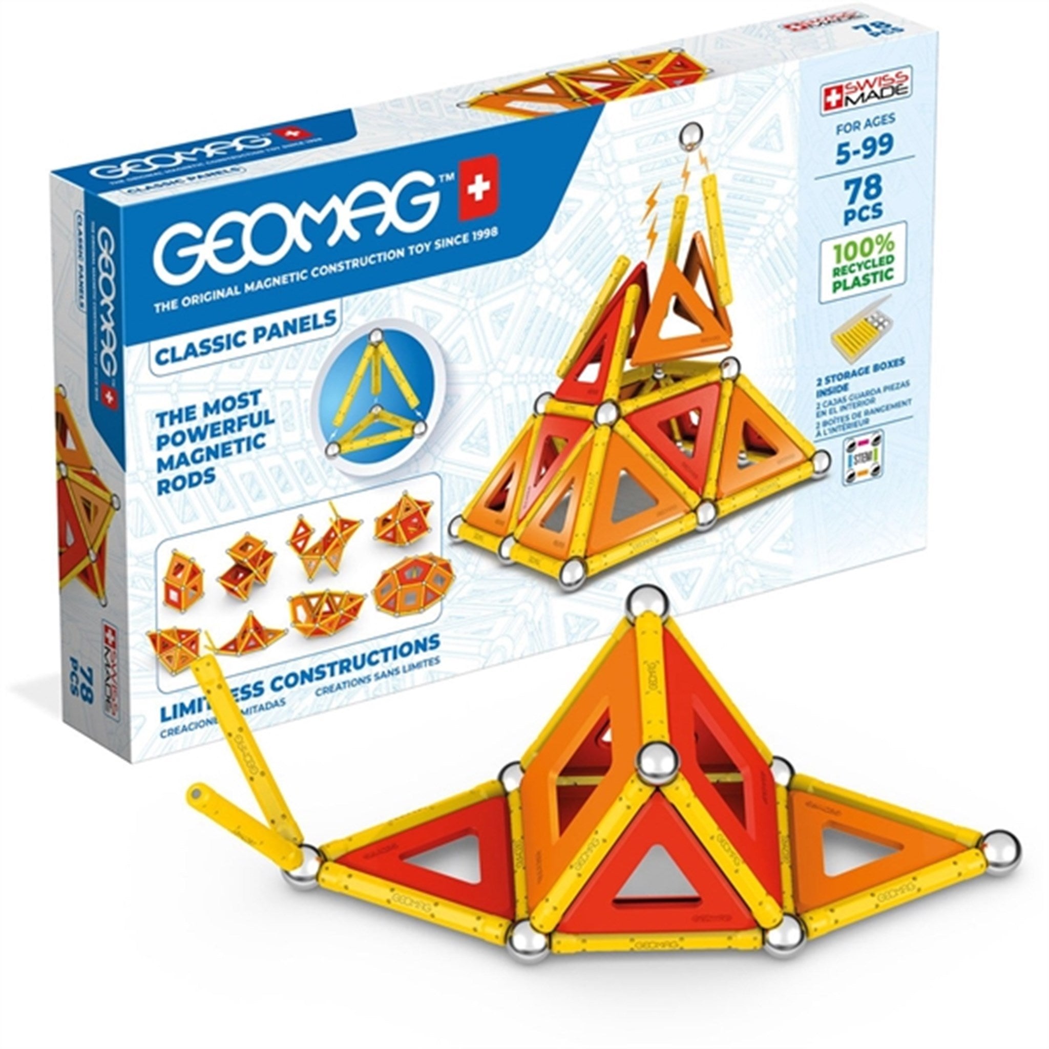 Geomag Classic Panels Recycled 78 pcs 2