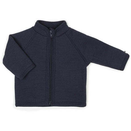 Smallstuff Ull Cardigan med Dragkedja Navy