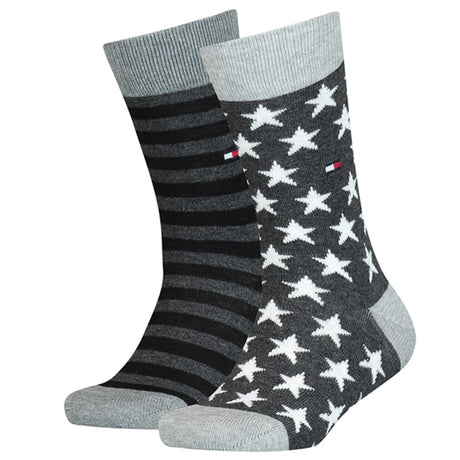 Tommy Hilfiger Kids 2-pack Strumpor Stars/Black Striped