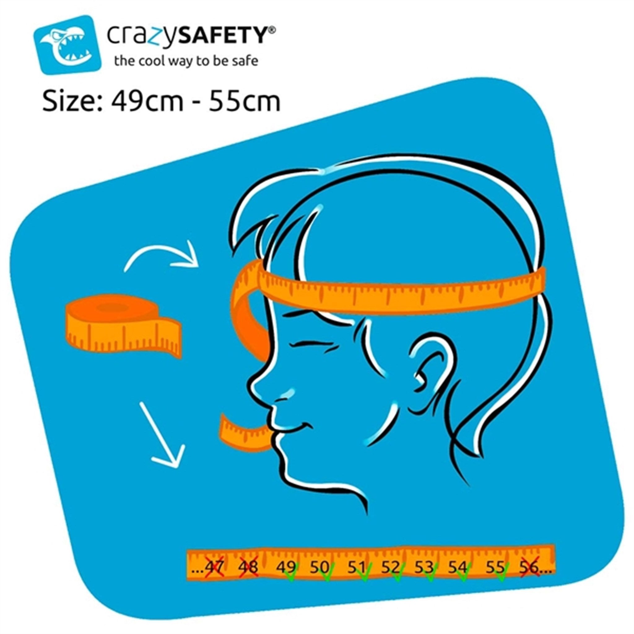 Crazy Safety Haj Cykelhjälm Grey 2