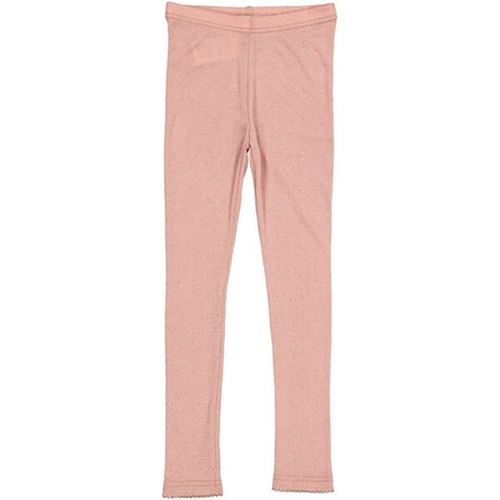 MarMar Wool Pointelle Burnt Rose Leggings