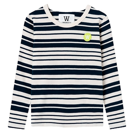 Wood Wood Off White/Navy Stripes Kim Tröja