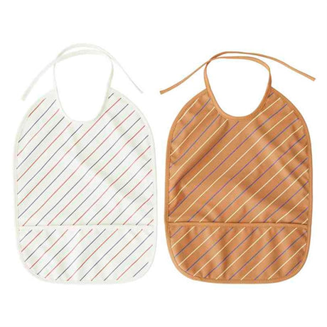 OYOY Haklapp Mellow/Caramel Striped 2-Pak