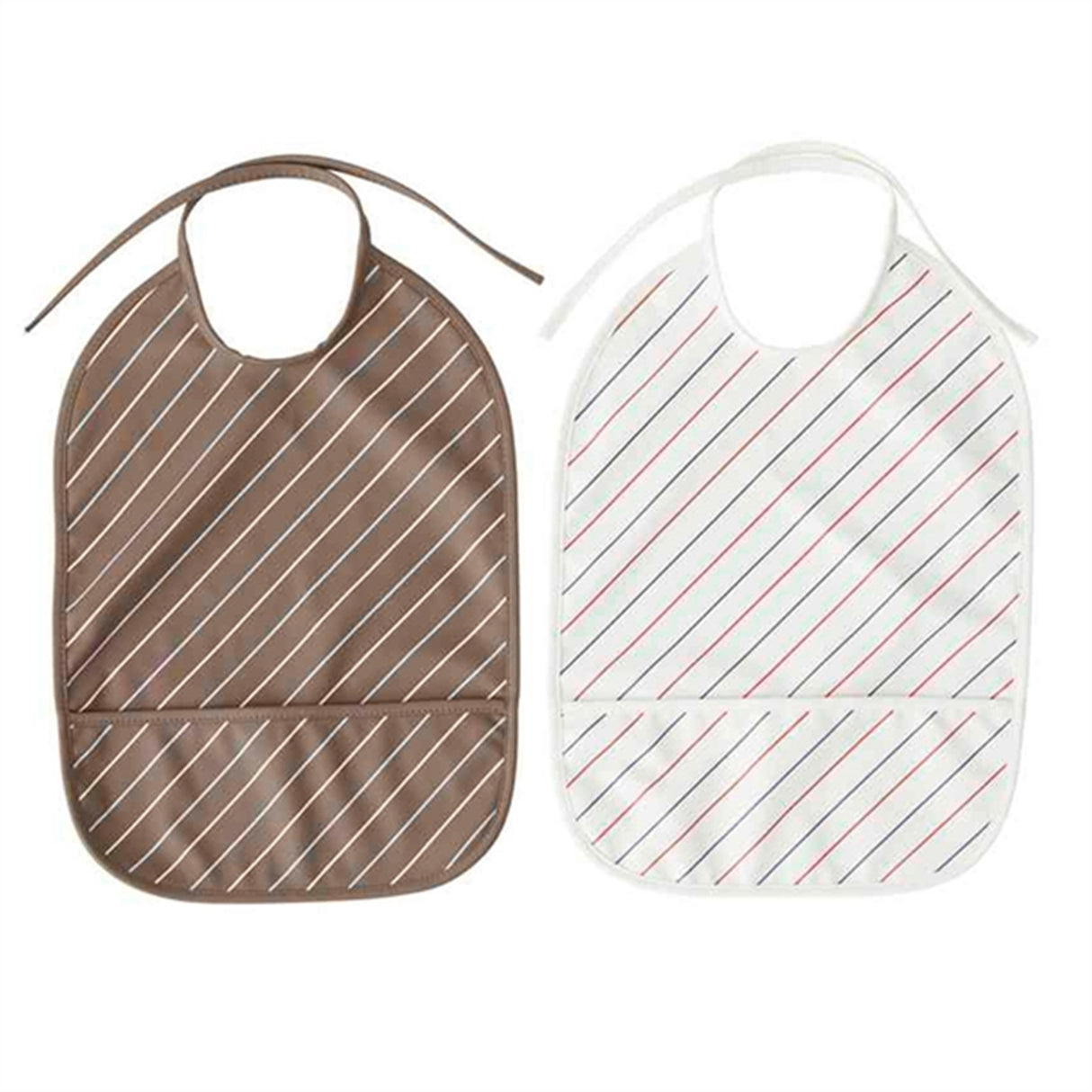 OYOY Haklapp Mellow/Choko Striped 2-Pak