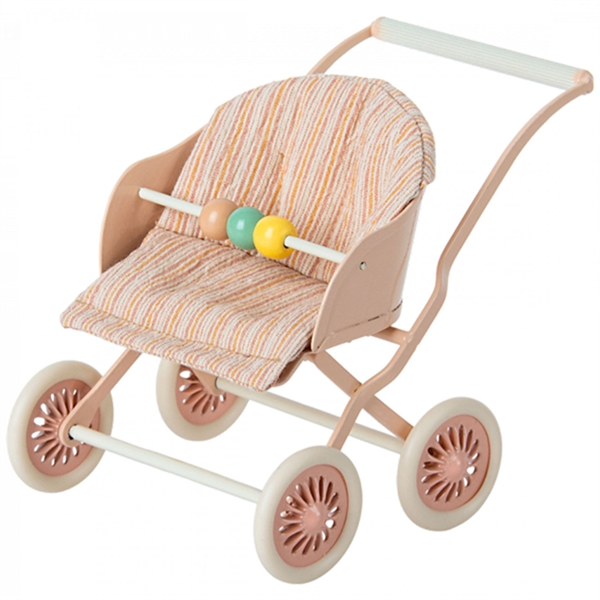 Maileg Barnvagn Baby Mouse Rosa 4