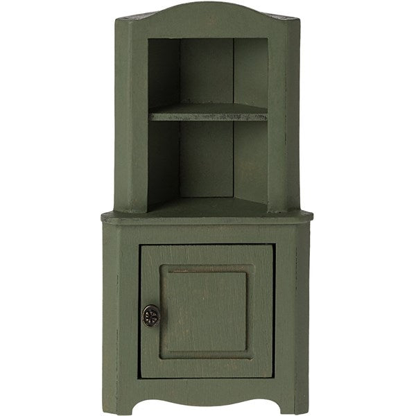 Maileg Corner Cabinet, Mouse - Dark Green