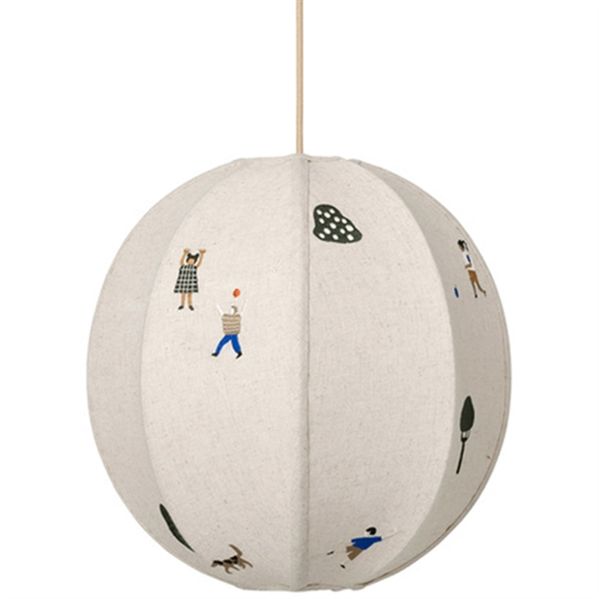 Ferm Living Lampskärm The Park Embroidered Textile