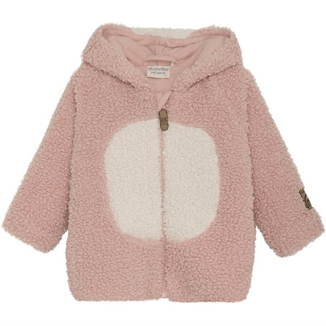 Minymo Peach Beige Jacka Boucle m. Foder