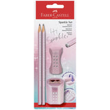 Faber-Castell Sparkle 2 Pennor, Suddgummi, Pennvässare - Rosa