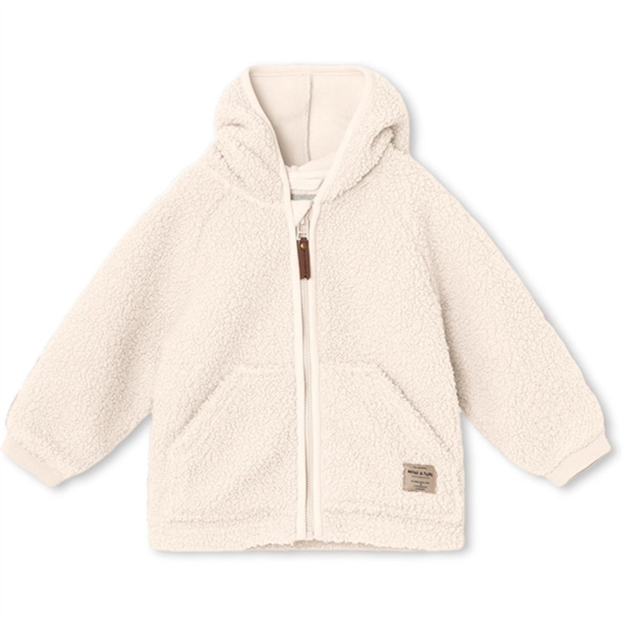 MINI A TURE Liff Teddy Fleece Jacka White Swan