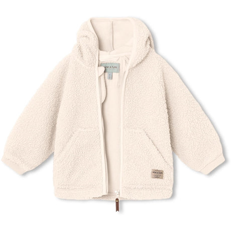 MINI A TURE Liff Teddy Fleece Jacka White Swan 2