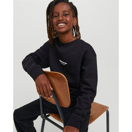 Jack & Jones Junior Black Jorvesterbro Sweatshirt 2