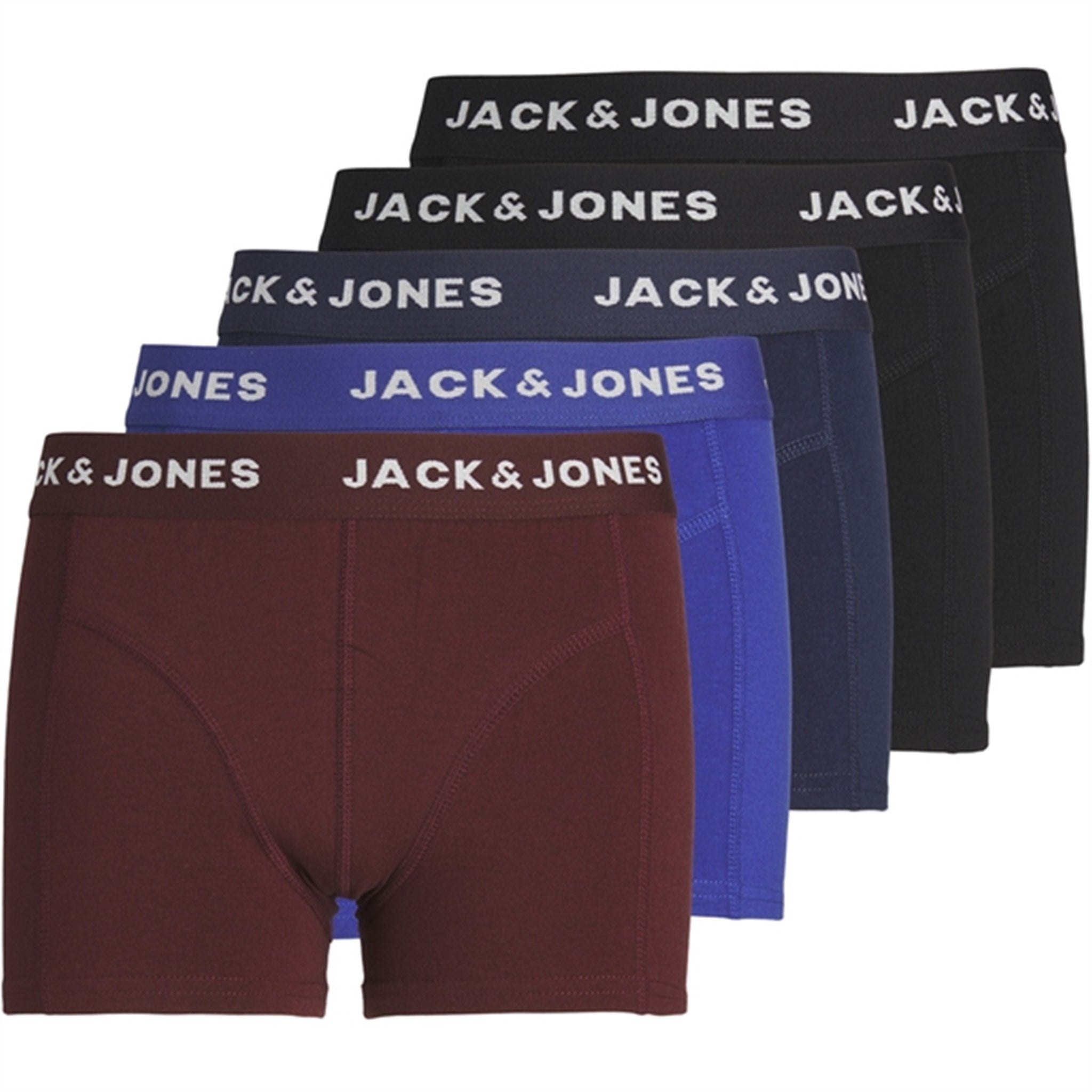 Jack & Jones Junior Black Navy Blazer Black Friday Bokser Shorts 5-pack