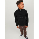 Jack & Jones Junior Black Hays Halfzip Fleece Jacka 3