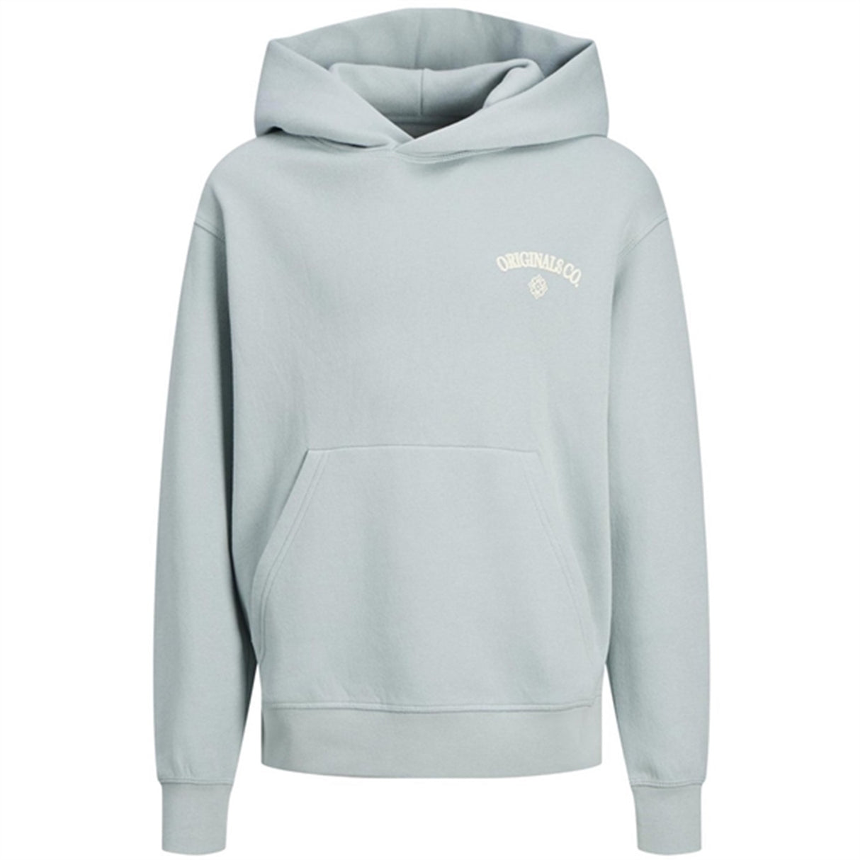 Jack & Jones Junior Gray Mist Jorsantorini Graphic Sweat Hoodie