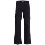 Jack & Jones Junior Black Kane Harlow Cargo Byxor Noos
