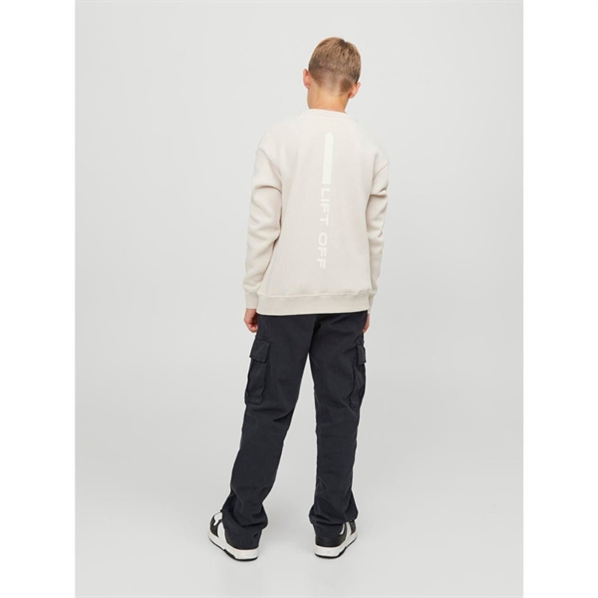 Jack & Jones Junior Black Kane Harlow Cargo Byxor Noos