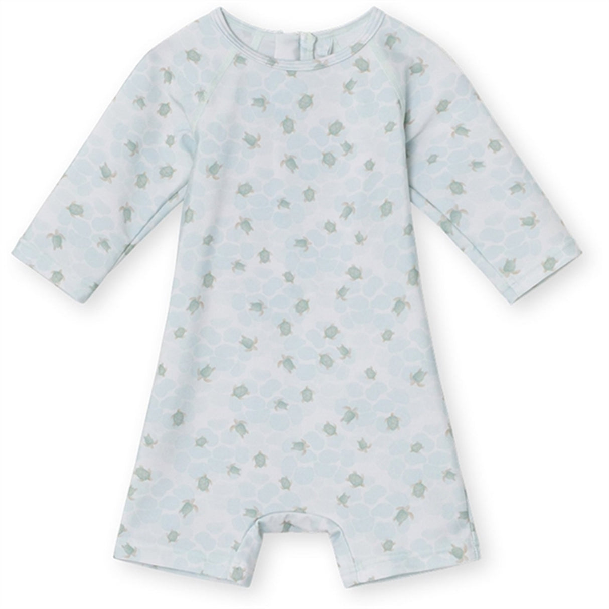 MINI A TURE Goldie Printed UV50 Onesies Green Sea Turtle