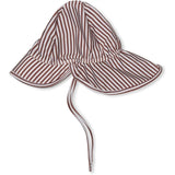 MINI A TURE Gustas Printed UV50 Solhatt Acorn Brown Stripes