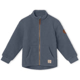 MINI A TURE Saleh Teddy Fleece Jacka Ombre Blue