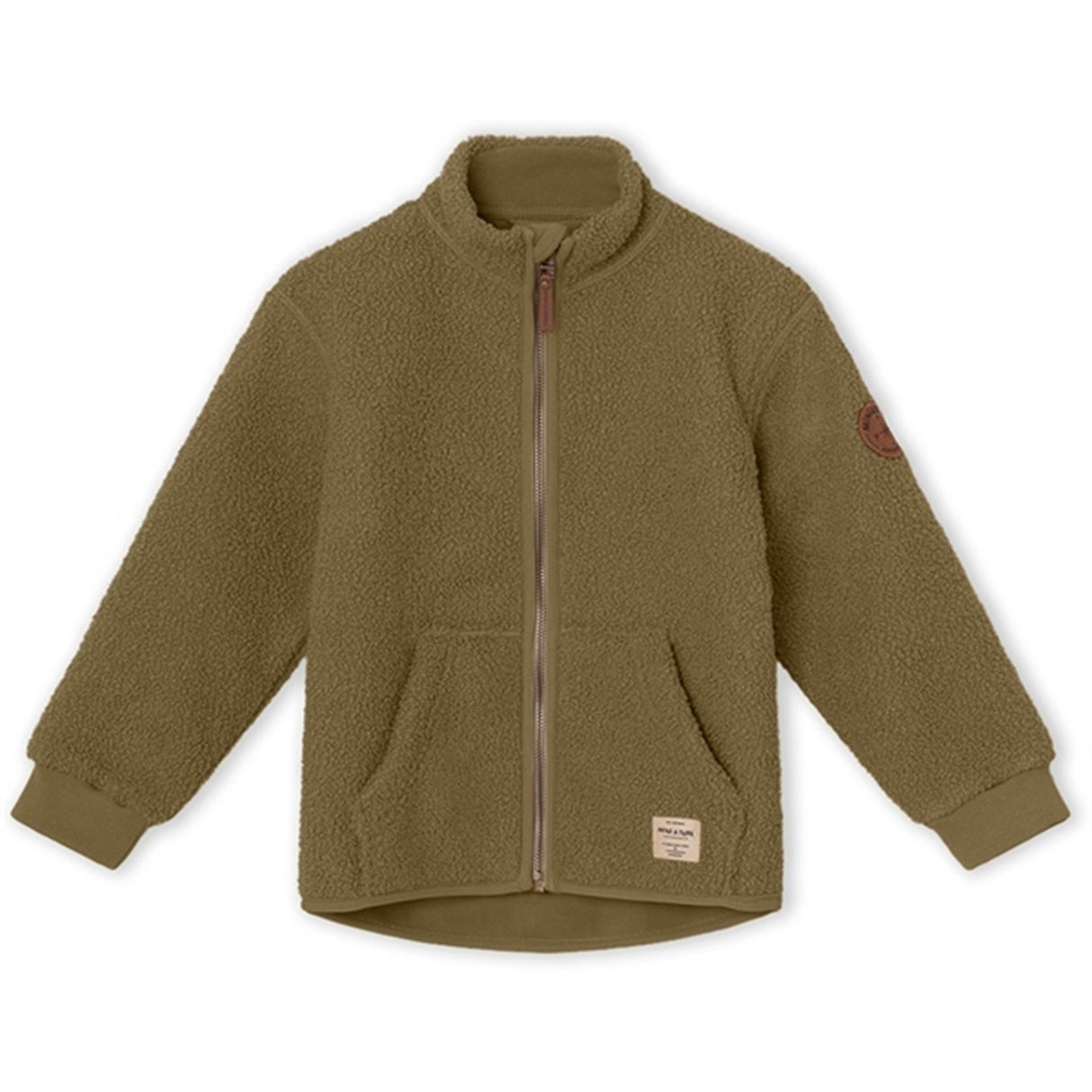 MINI A TURE Saleh Teddy Fleece Jacka Capers Green