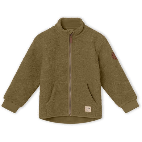 MINI A TURE Saleh Teddy Fleece Jacka Capers Green