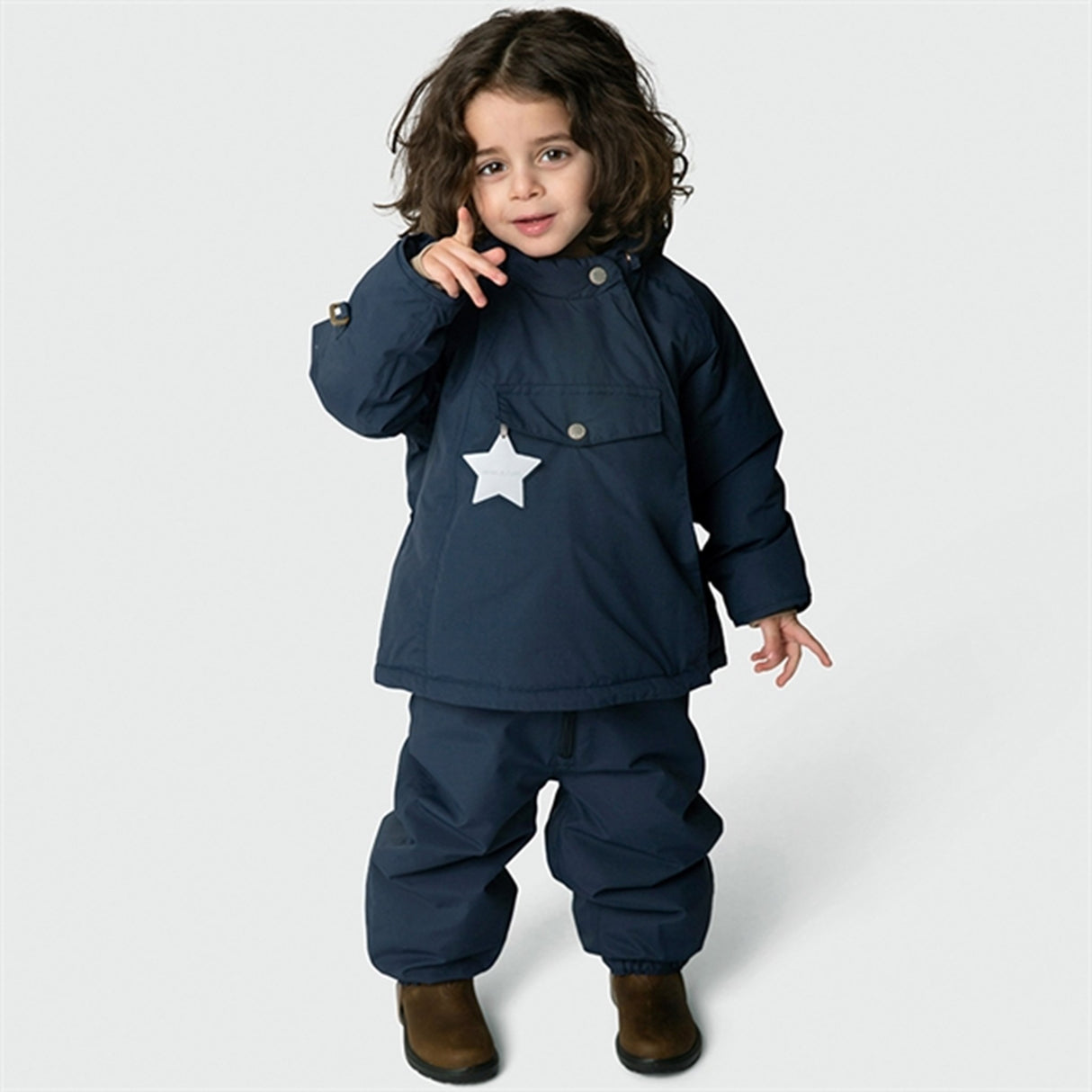 MINI A TURE Wang Fleece Vinterjacka Blue Nights 7