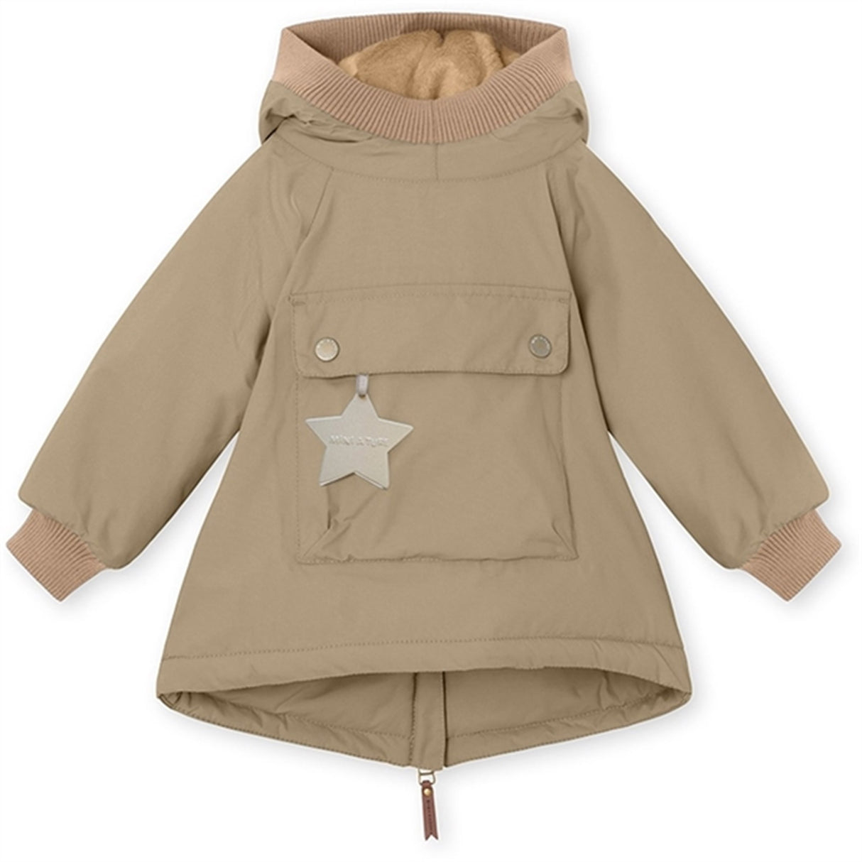 MINI A TURE Bebis Wen Anorak Savannah Tan