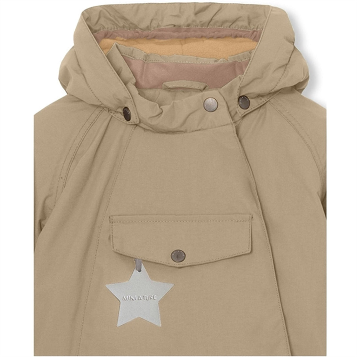 MINI A TURE Wang Fleece Vinterjacka Savannah Tan 4