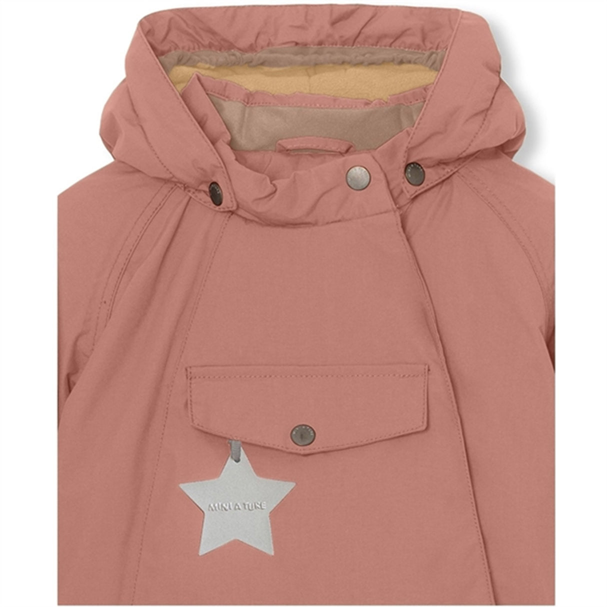 MINI A TURE Wang Fleece Vinterjacka Wood Rose 4